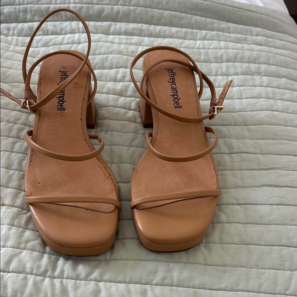 Jeffrey Campbell Tan Women's Sandals - Picture 3 of 4